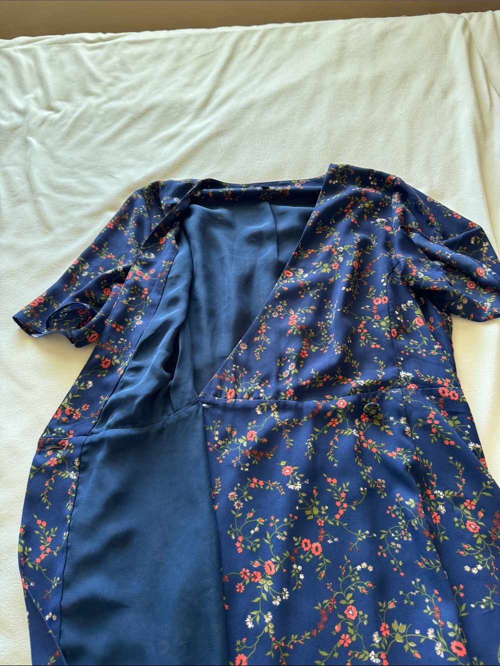MADEWELL Amaranth Floral Wrap Dress - Picture 8 of 12